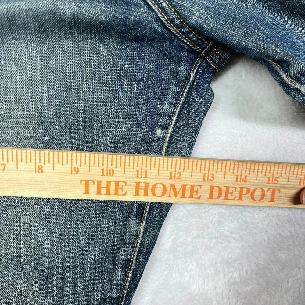 Vintage Lucky Brand Bootleg Jeans Men's Blue Wash Denim USA Made - 32X30.5‎
